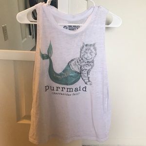 Hot Topic Purrmaid tank.